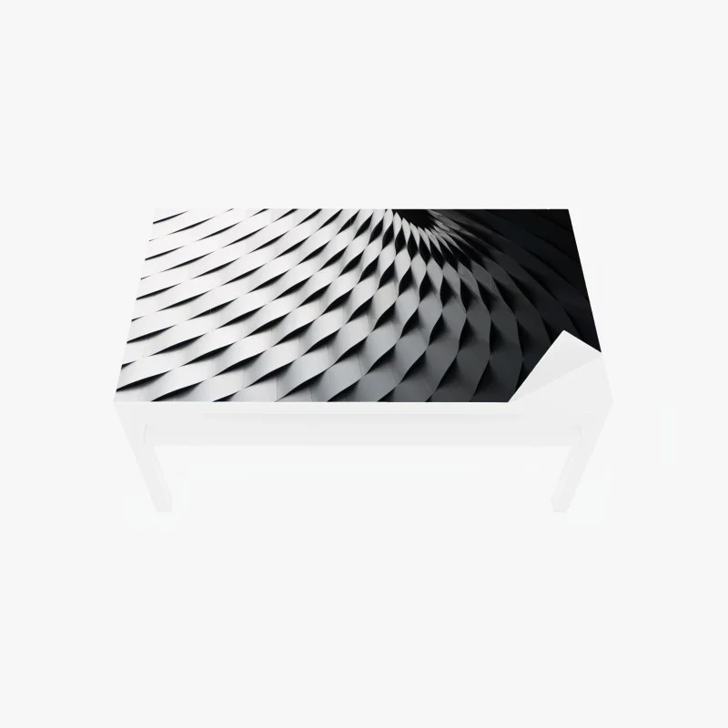 Adesivo per tavolo e scrivania metallo intrecciato motivo geometrico