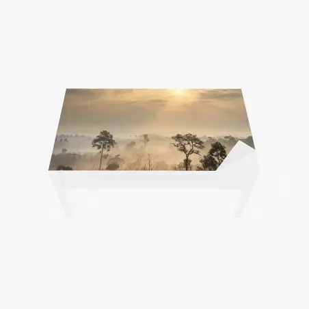 Adesivo per tavolo e scrivania alba nella savana della Thailandia • Wallissimo®