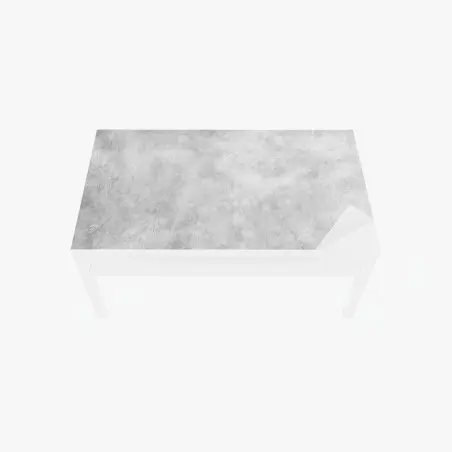 Adesivo per tavolo e scrivania effetto parete in cemento grigio • Wallissimo®
