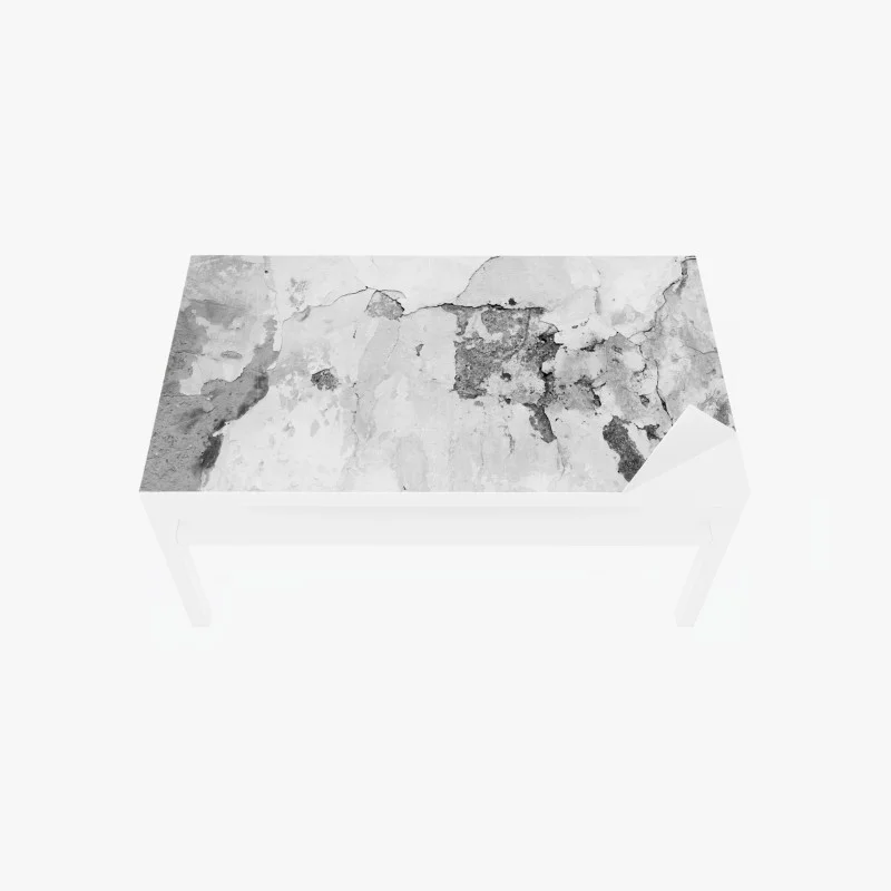 Adesivo per tavolo e scrivania texture di muro vintage in bianco e nero