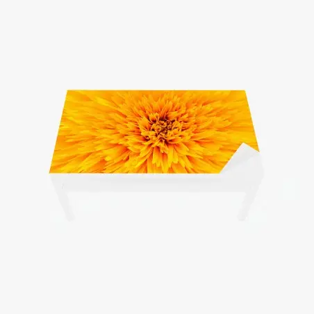 Adesivo per tavolo e scrivania esplosione di petali: texture di girasole per arredo • Wallissimo®