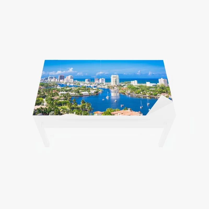 Adesivo per tavolo e scrivania panorama costiero di Fort Lauderdale