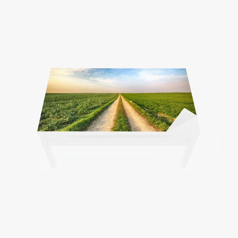 Adesivo per tavolo e scrivania strada verso l'orizzonte