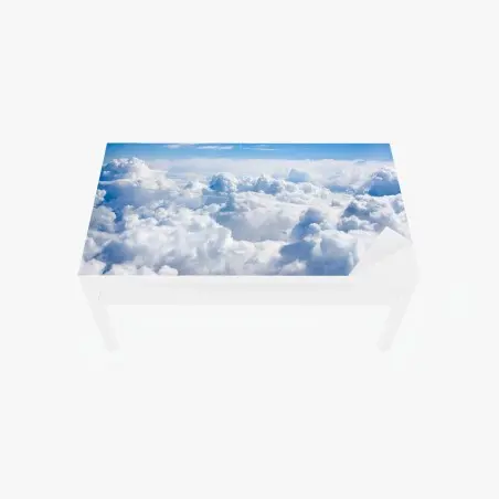 Adesivo per tavolo e scrivania mare di nuvole su cielo azzurro • Wallissimo®