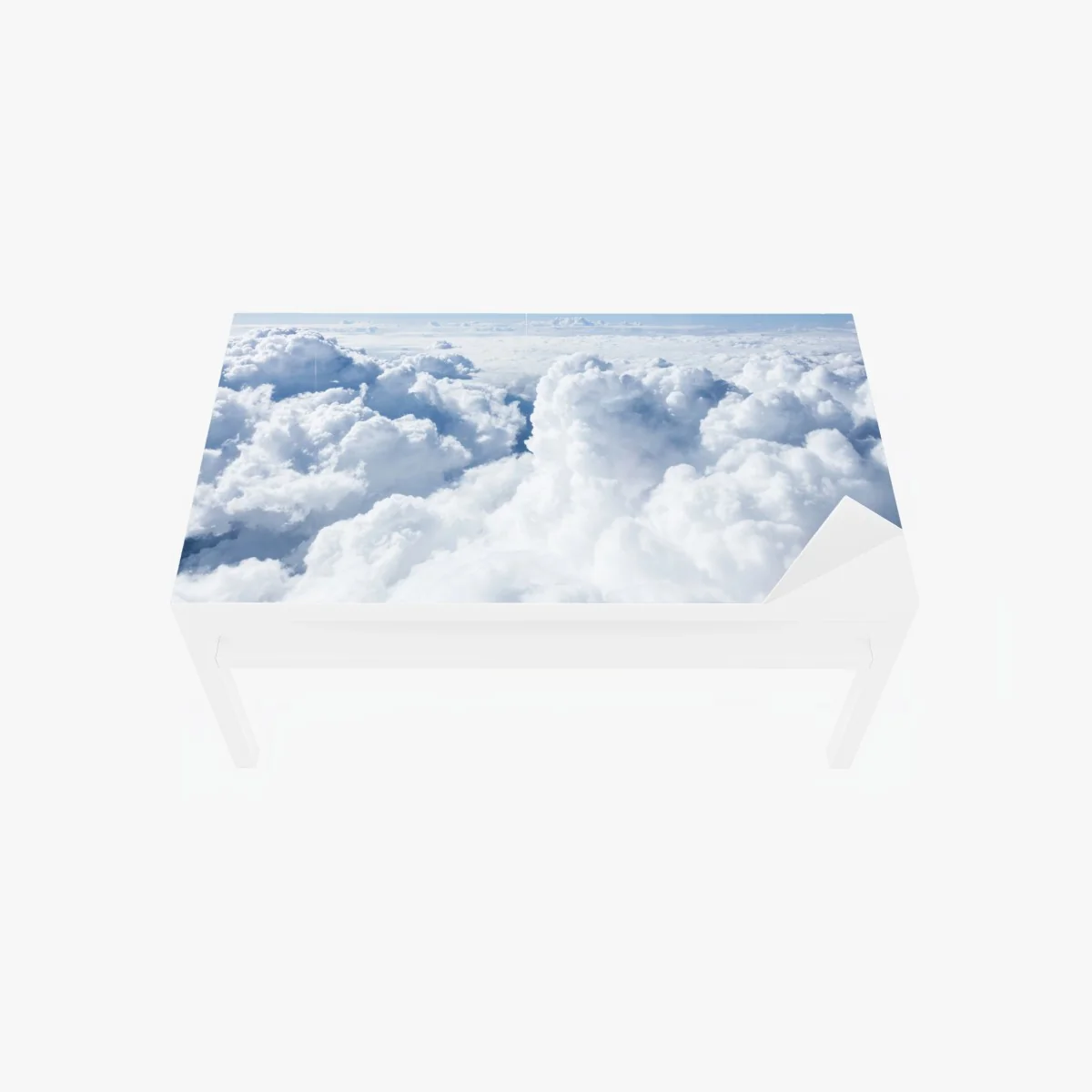 Adesivo per tavolo e scrivania nuvole soffici nel cielo azzurro • Wallissimo® Adesivo per tavolo e scrivania nuvole soffici nel cielo azzurro • Wallissimo®
