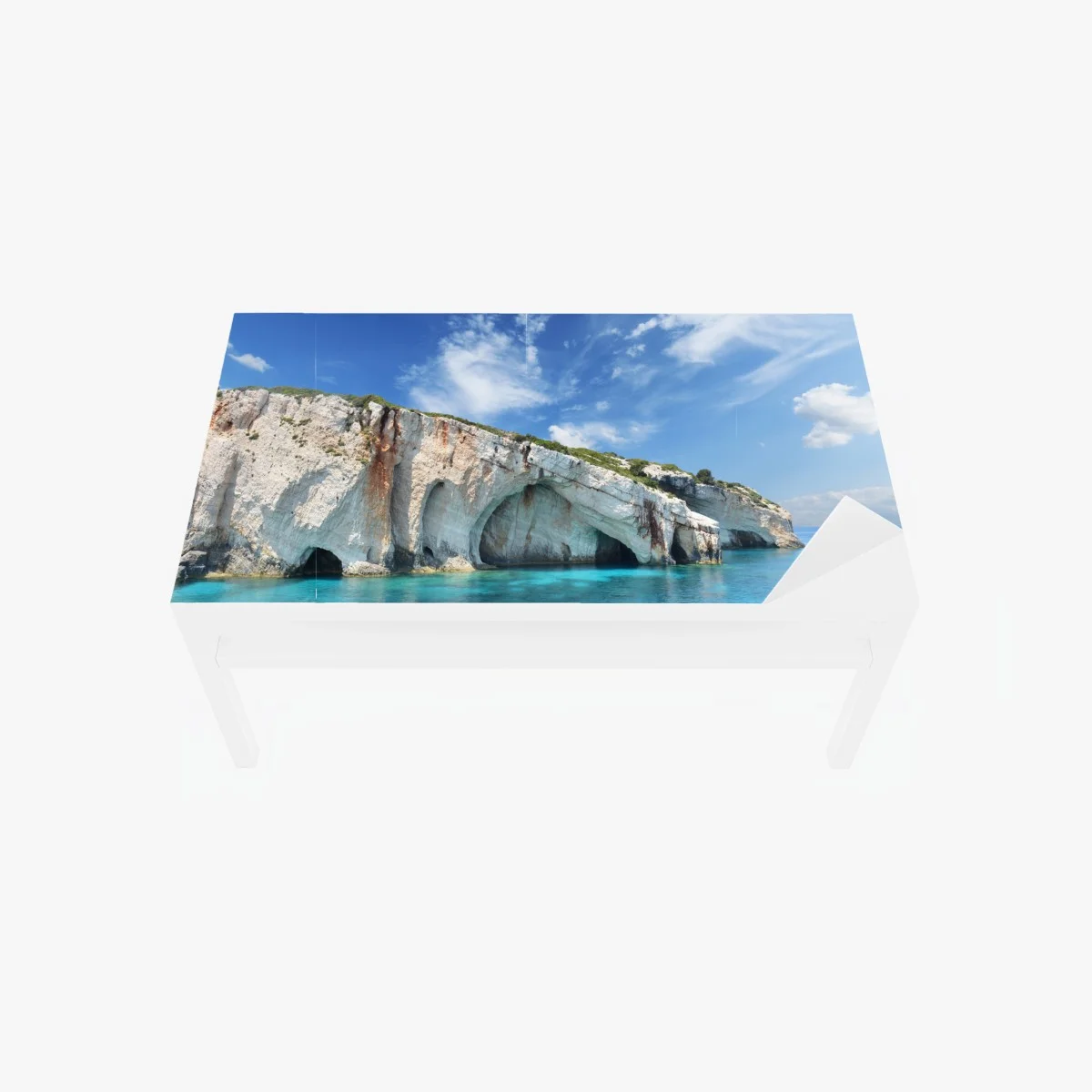 Adesivo per tavolo e scrivania grotte blu di Zakynthos • Wallissimo® Adesivo per tavolo e scrivania grotte blu di Zakynthos • Wallissimo®