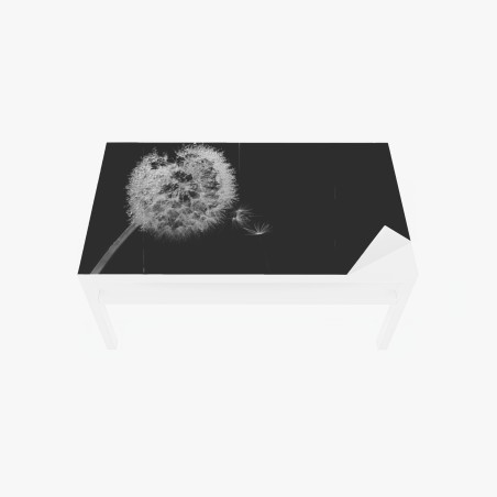 Adesivo per tavolo e scrivania soffione sospeso in bianco e nero • Wallissimo®