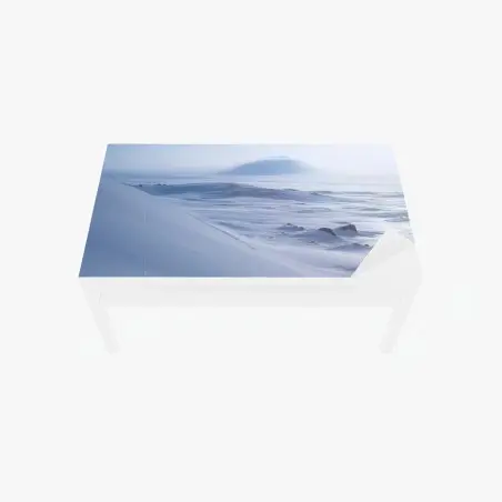 Adesivo per tavolo e scrivania panoramica artica silenziosa della tundra di Chukotka • Wallissimo®