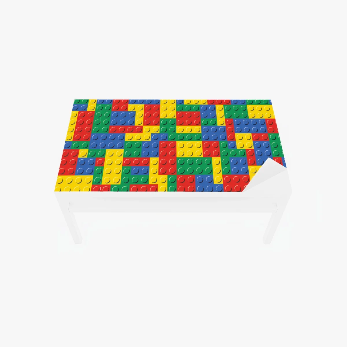 Adesivo per tavolo e scrivania motivo di mattoncini colorati per pareti • Wallissimo® Adesivo per tavolo e scrivania motivo di mattoncini colorati per pareti • Wallissimo®