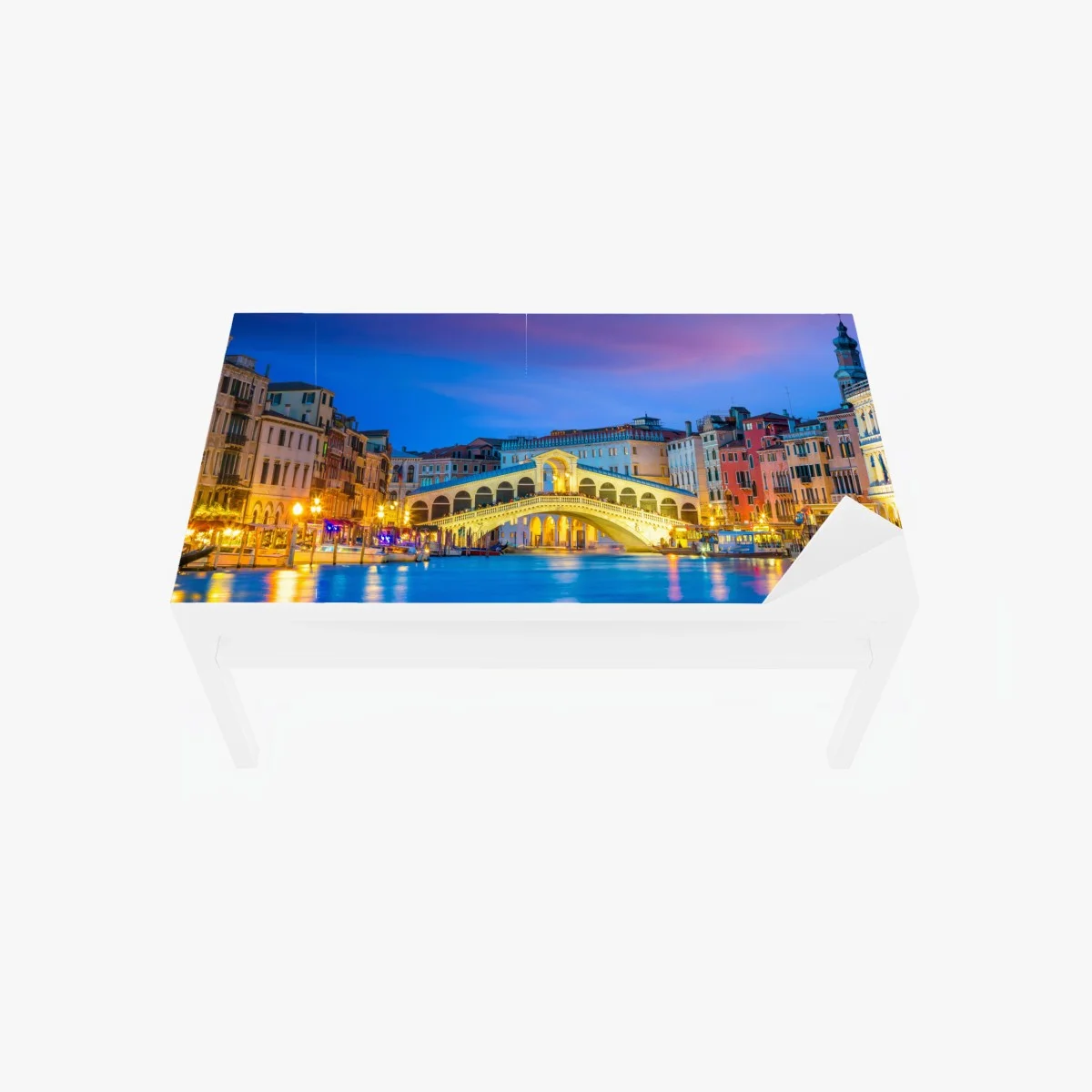 Adesivo per tavolo e scrivania tramonto sul ponte di Rialto, Venezia • Wallissimo® Adesivo per tavolo e scrivania tramonto sul ponte di Rialto, Venezia • Wallissimo®