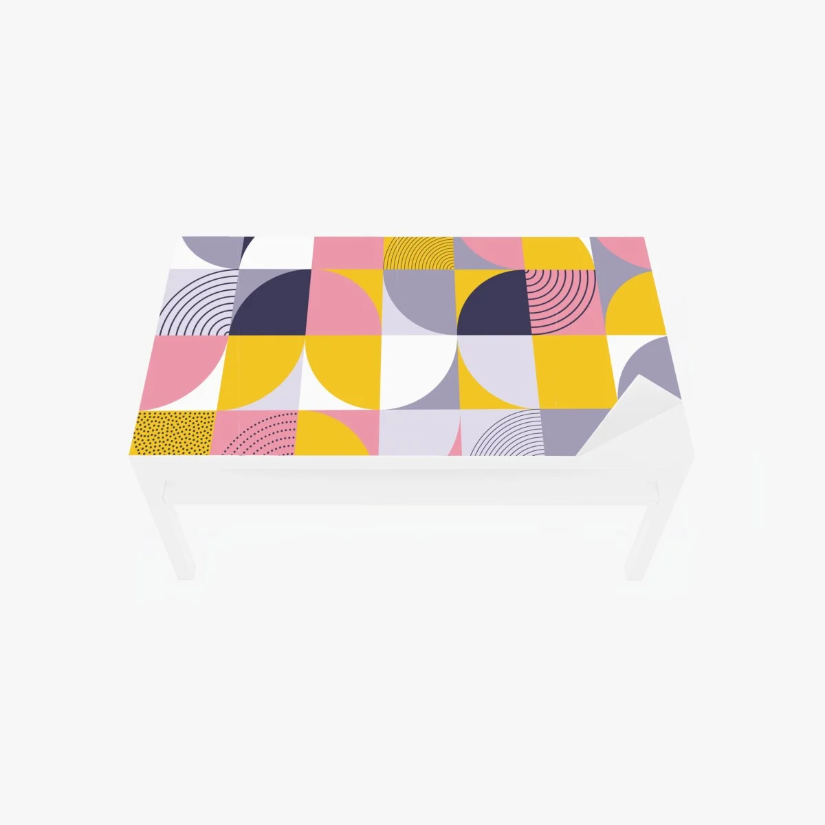 Adesivo per tavolo e scrivania motivo geometrico vivace a blocchi di colore • Wallissimo® Adesivo per tavolo e scrivania motivo geometrico vivace a blocchi di colore • Wallissimo®
