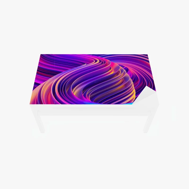 Adesivo per tavolo e scrivania vortice cromatico astratto