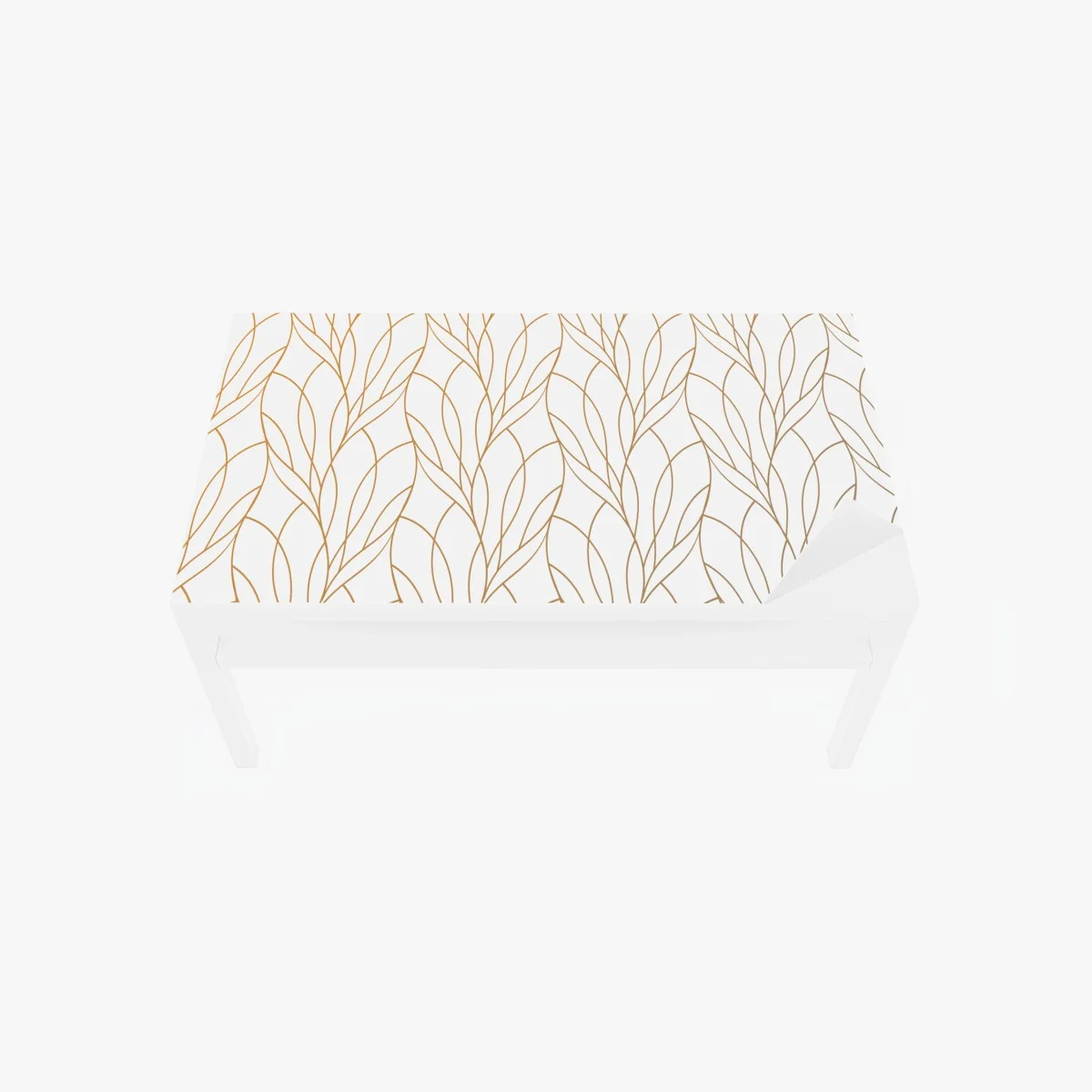 Adesivo per tavolo e scrivania elegante motivo di foglie dorate • Wallissimo® Adesivo per tavolo e scrivania elegante motivo di foglie dorate • Wallissimo®