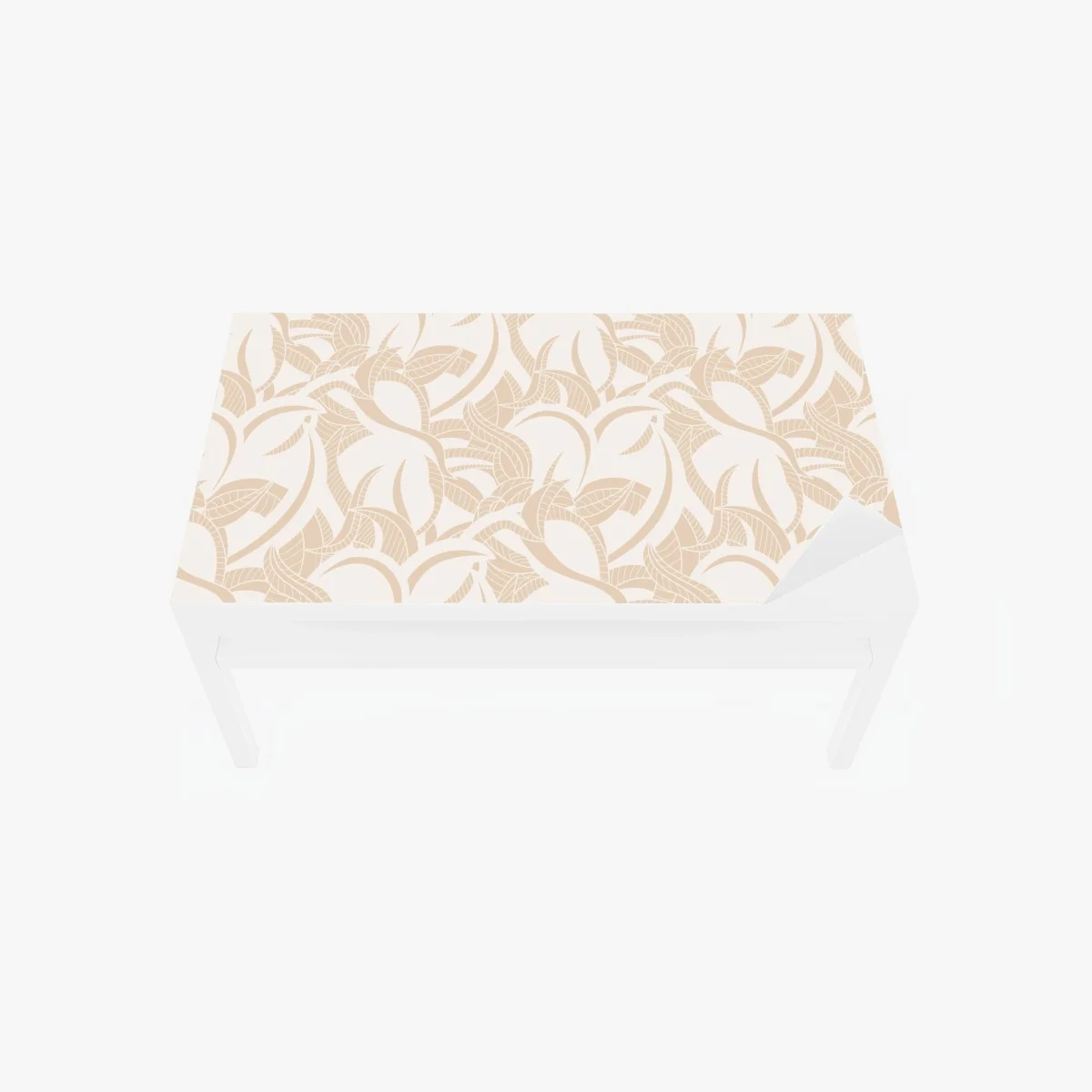Adesivo per tavolo e scrivania motivo di foglie beige elegante • Wallissimo® Adesivo per tavolo e scrivania motivo di foglie beige elegante • Wallissimo®