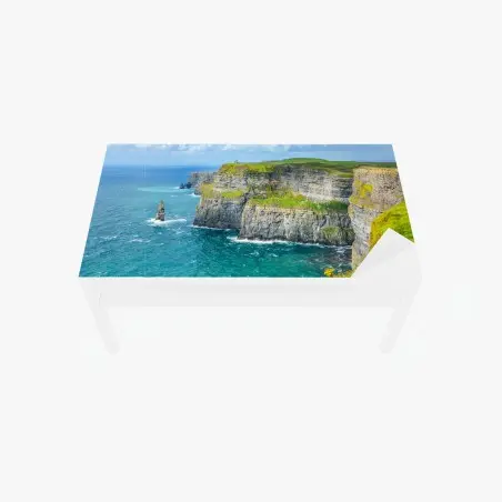 Adesivo per tavolo e scrivania panorama maestoso delle scogliere costiere • Wallissimo®