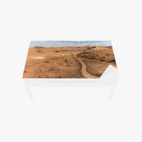 Adesivo per tavolo e scrivania dune dorate all'orizzonte • Wallissimo®