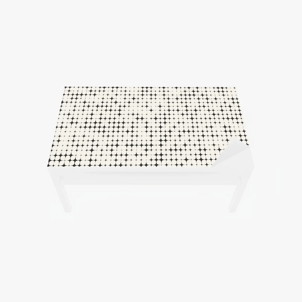Adesivo per tavolo e scrivania motivo geometrico ottico monocromatico • Wallissimo® Adesivo per tavolo e scrivania motivo geometrico ottico monocromatico • Wallissimo®