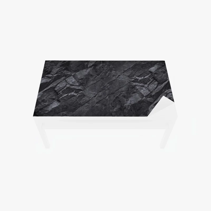 Adesivo per tavolo e scrivania texture rocciosa scura minimalista