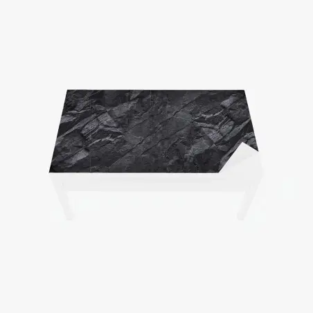 Adesivo per tavolo e scrivania texture rocciosa scura minimalista • Wallissimo®