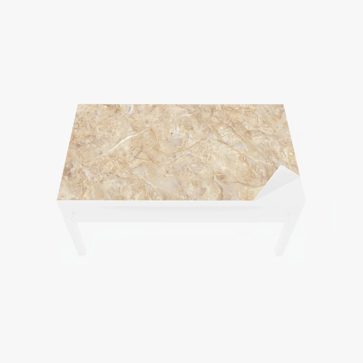 Adesivo per tavolo e scrivania texture marmo beige elegante • Wallissimo® Adesivo per tavolo e scrivania texture marmo beige elegante • Wallissimo®