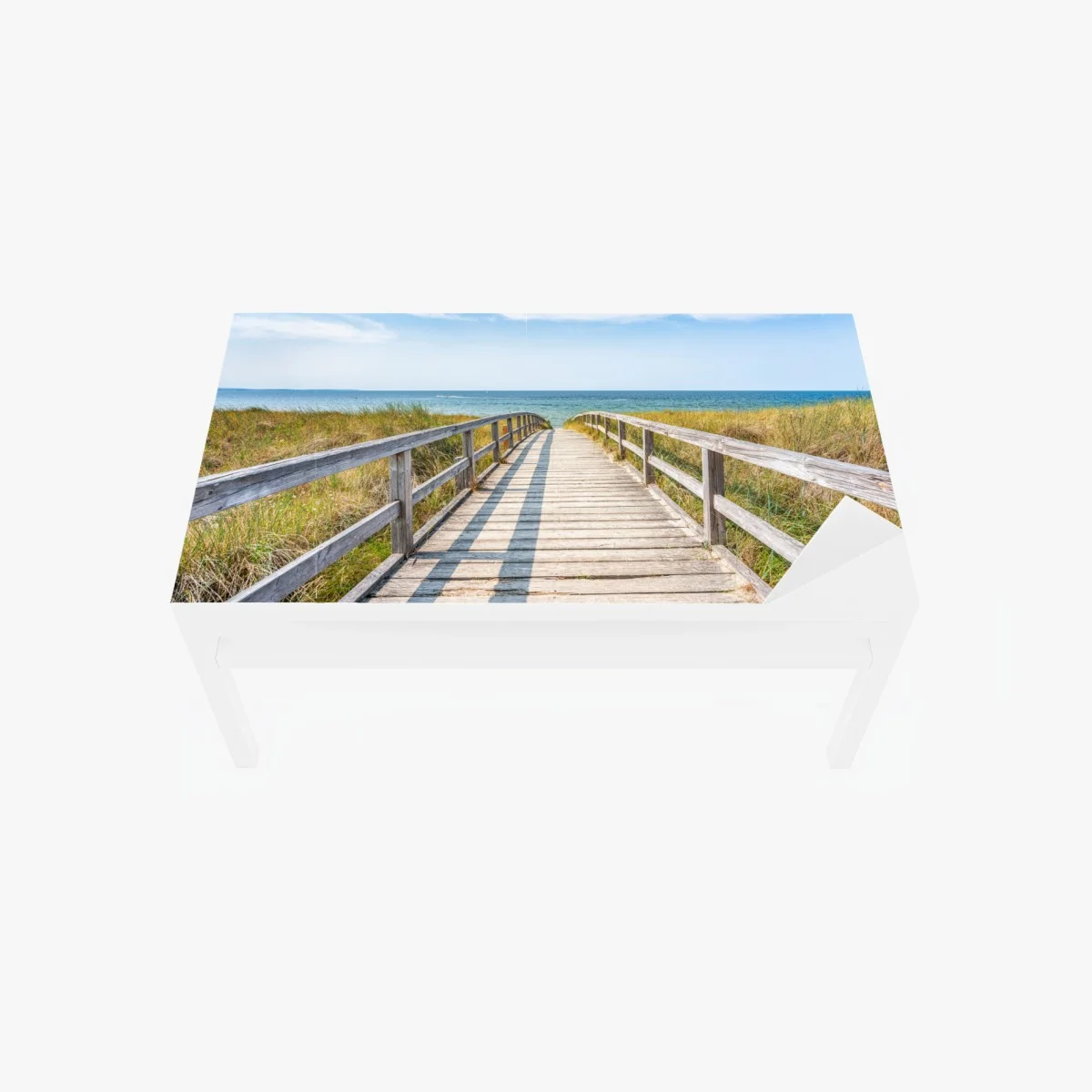 Adesivo per tavolo e scrivania passerella verso il mare • Wallissimo® Adesivo per tavolo e scrivania passerella verso il mare • Wallissimo®
