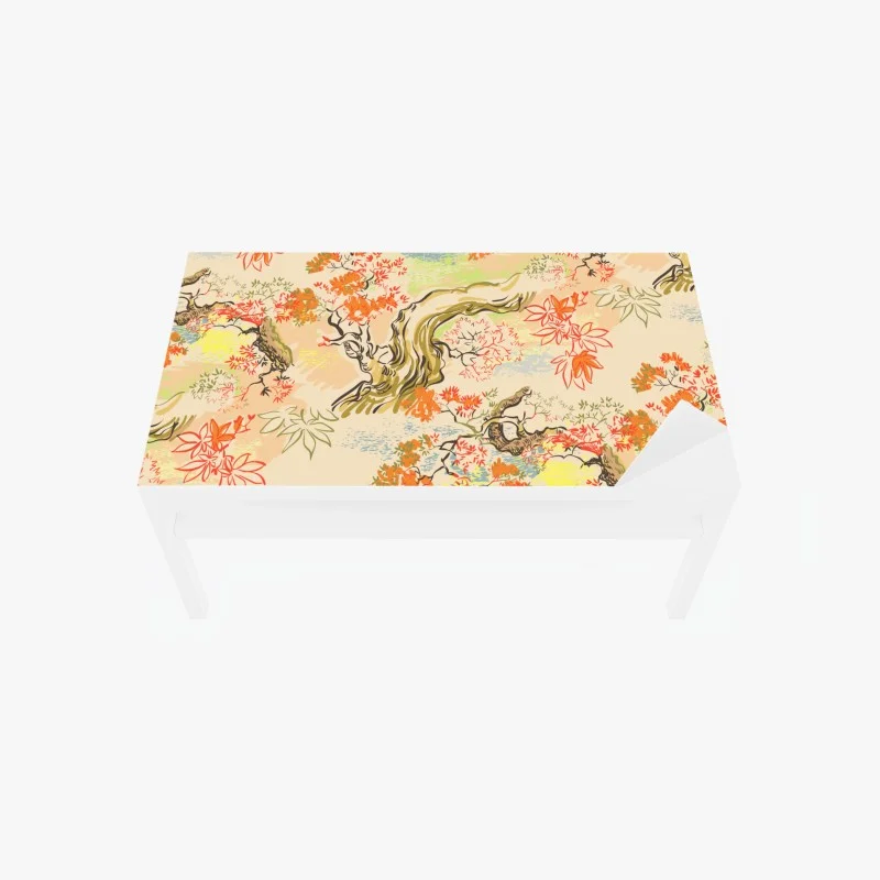 Adesivo per tavolo e scrivania aceri autunnali in stile giapponese