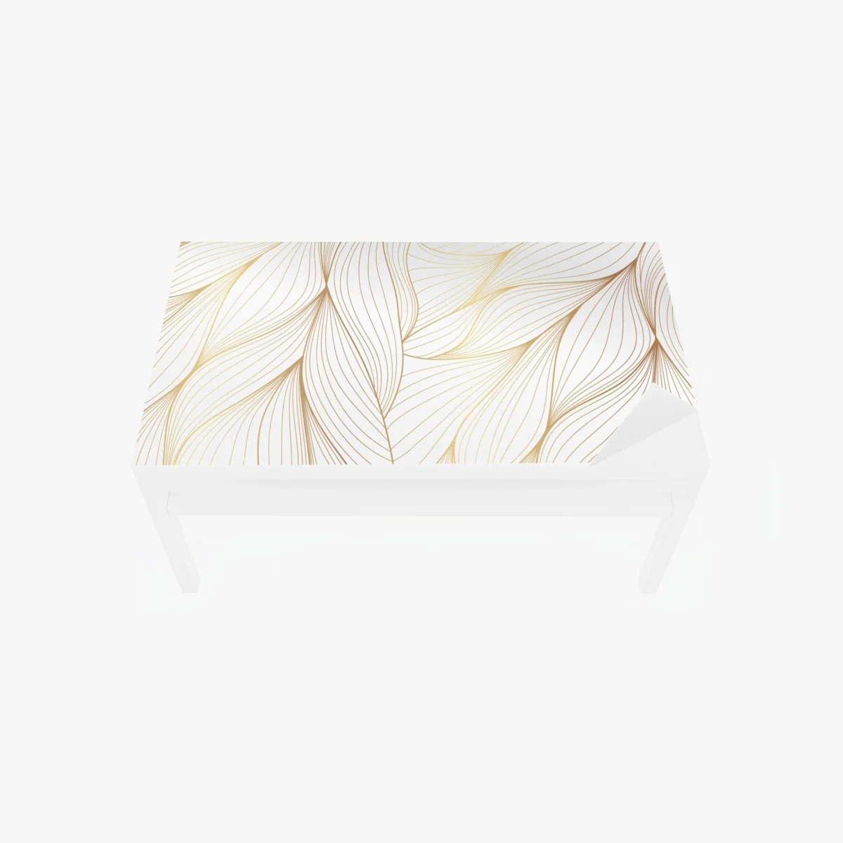 Adesivo per tavolo e scrivania elegante motivo di foglie dorate • Wallissimo® Adesivo per tavolo e scrivania elegante motivo di foglie dorate • Wallissimo®