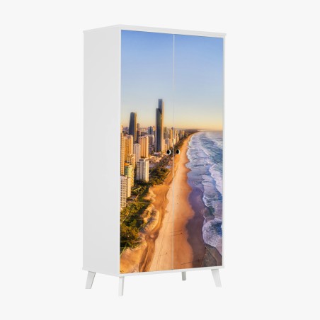 Adesivo per armadio alba sulla Gold Coast a Surfers Paradise • Wallissimo®