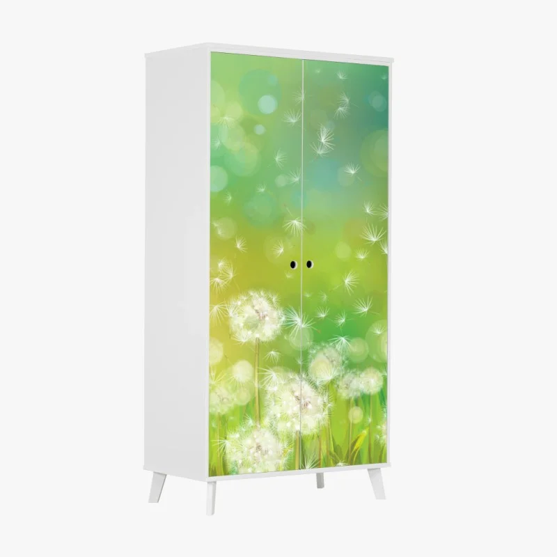 Adesivo per armadio sogno di soffioni al vento