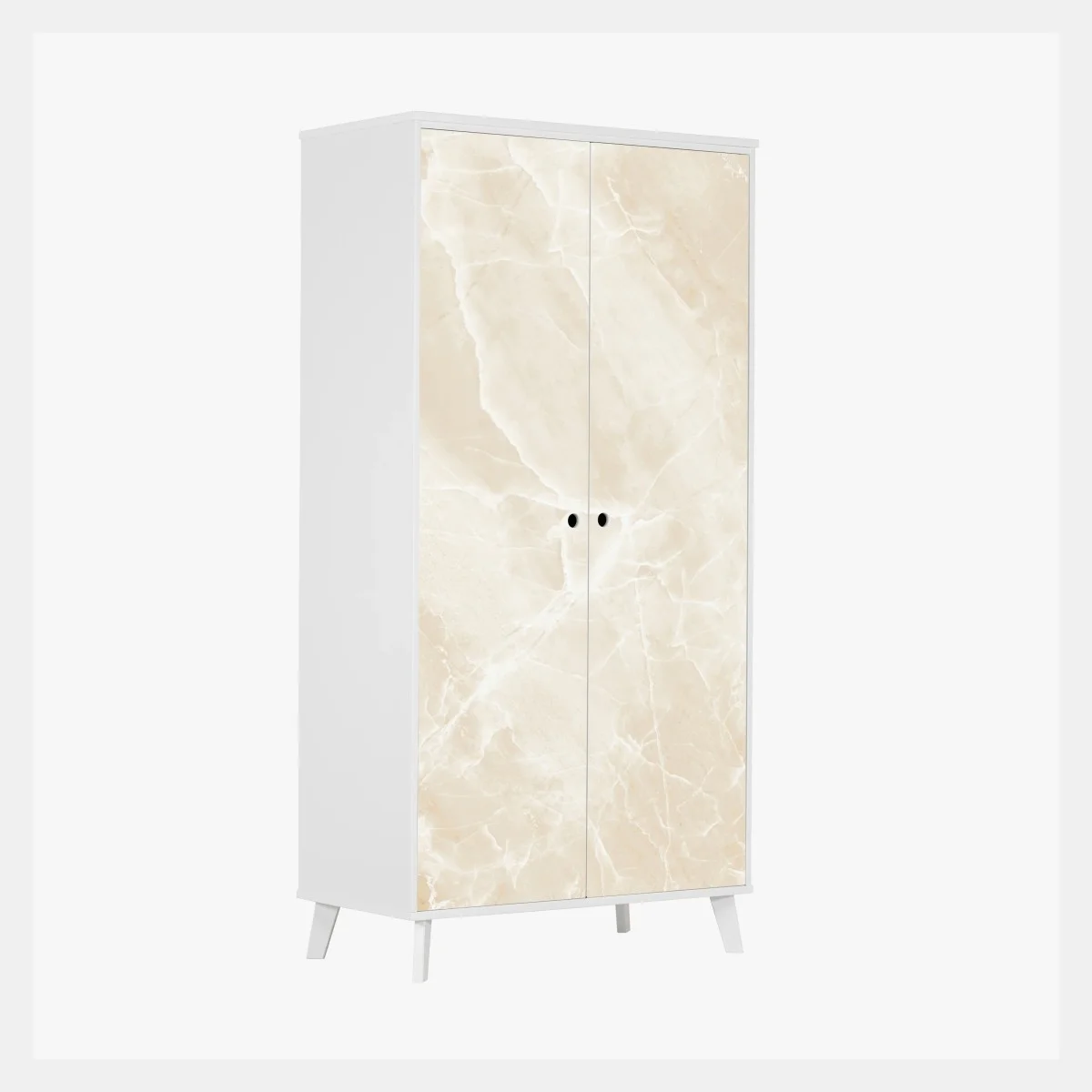 Adesivo per armadio marmo beige venato elegante • Wallissimo® Adesivo per armadio marmo beige venato elegante • Wallissimo®