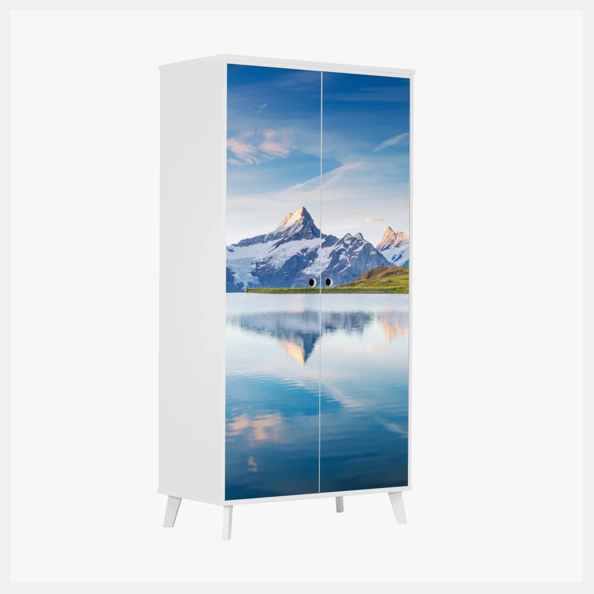Adesivo per armadio panorama alpino: Bachalpsee Grindelwald • Wallissimo® Adesivo per armadio panorama alpino: Bachalpsee Grindelwald • Wallissimo®