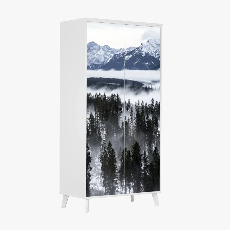 Adesivo per armadio nebbia e foreste dei Tatra