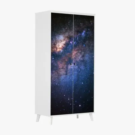 Adesivo per armadio centro della Via Lattea tra polveri cosmiche • Wallissimo®