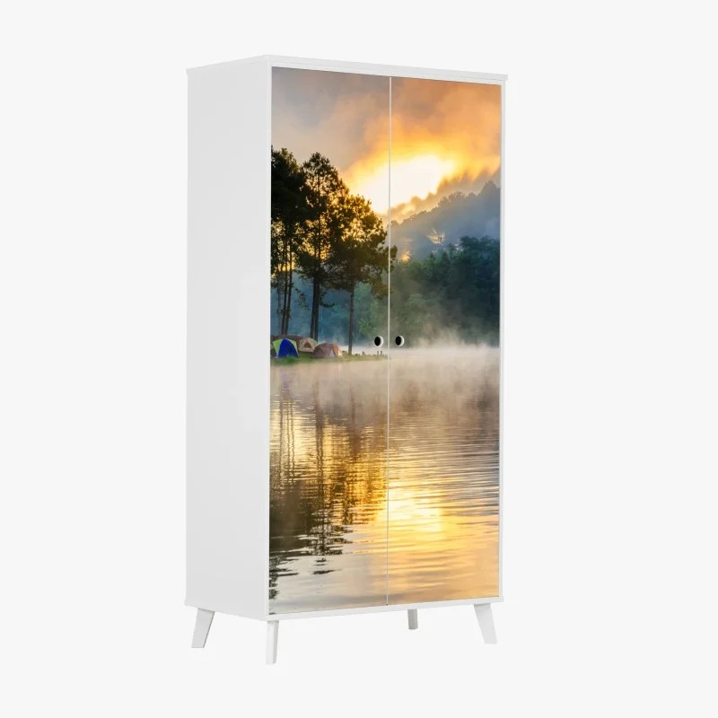 Adesivo per armadio alba nebbiosa a Pang Oung