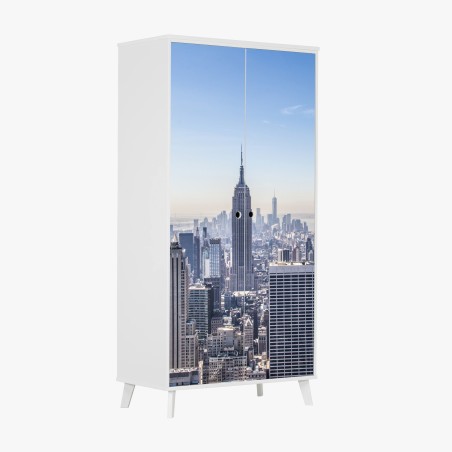 Adesivo per armadio veduta iconica di New York • Wallissimo®
