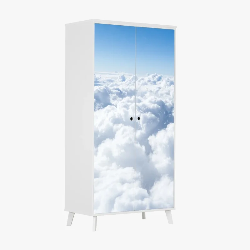 Adesivo per armadio mare di nuvole e cielo sereno