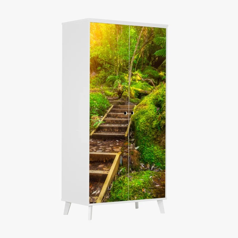 Adesivo per armadio sentiero incantato nella penisola di Tasman, Tasmania