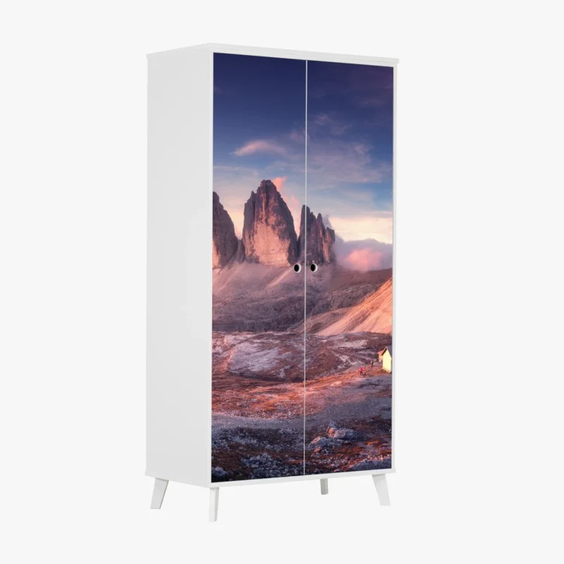 Adesivo per armadio alba sulle Tre Cime di Lavaredo