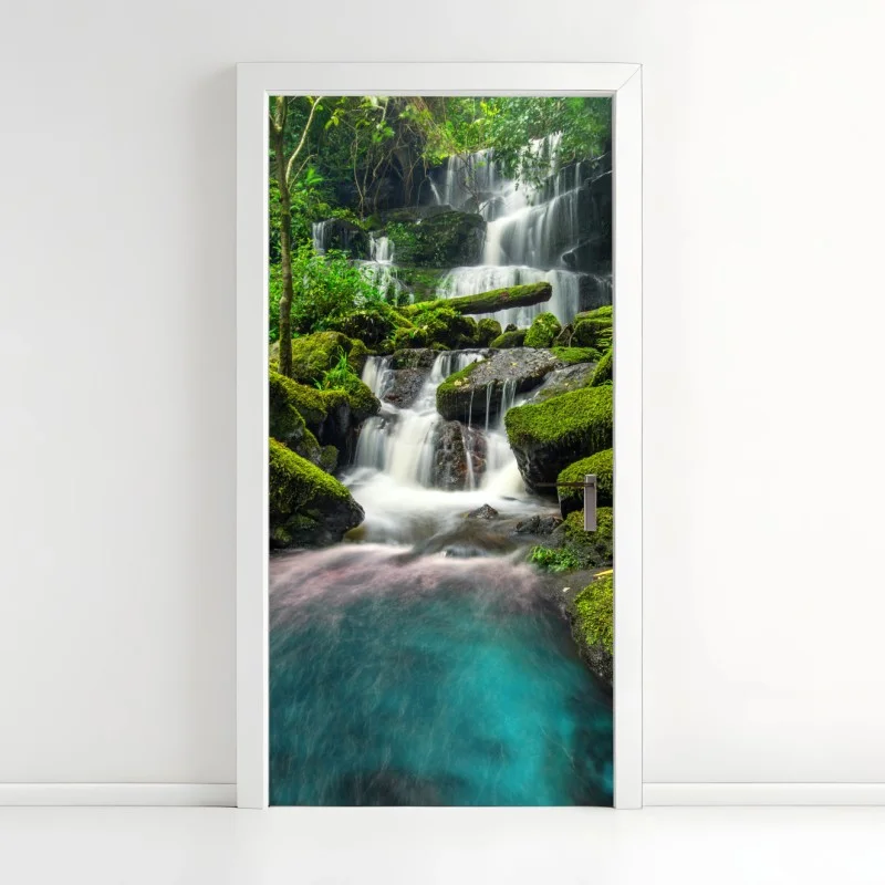 Adesivo per porta cascata incantata a Phu Tub Berk