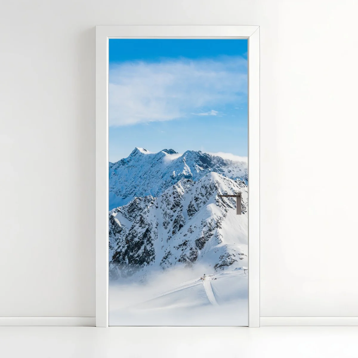 Adesivo per porta panorama innevato del ghiacciaio Kaunertal • Wallissimo® Adesivo per porta panorama innevato del ghiacciaio Kaunertal • Wallissimo®