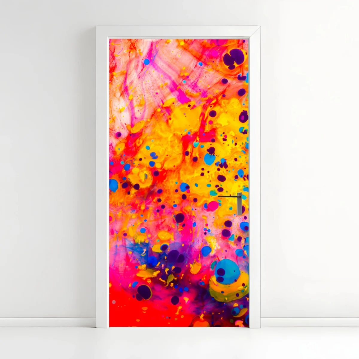Adesivo per porta motivo marmorizzato tradizionale dai colori vivaci • Wallissimo® Adesivo per porta motivo marmorizzato tradizionale dai colori vivaci • Wallissimo®