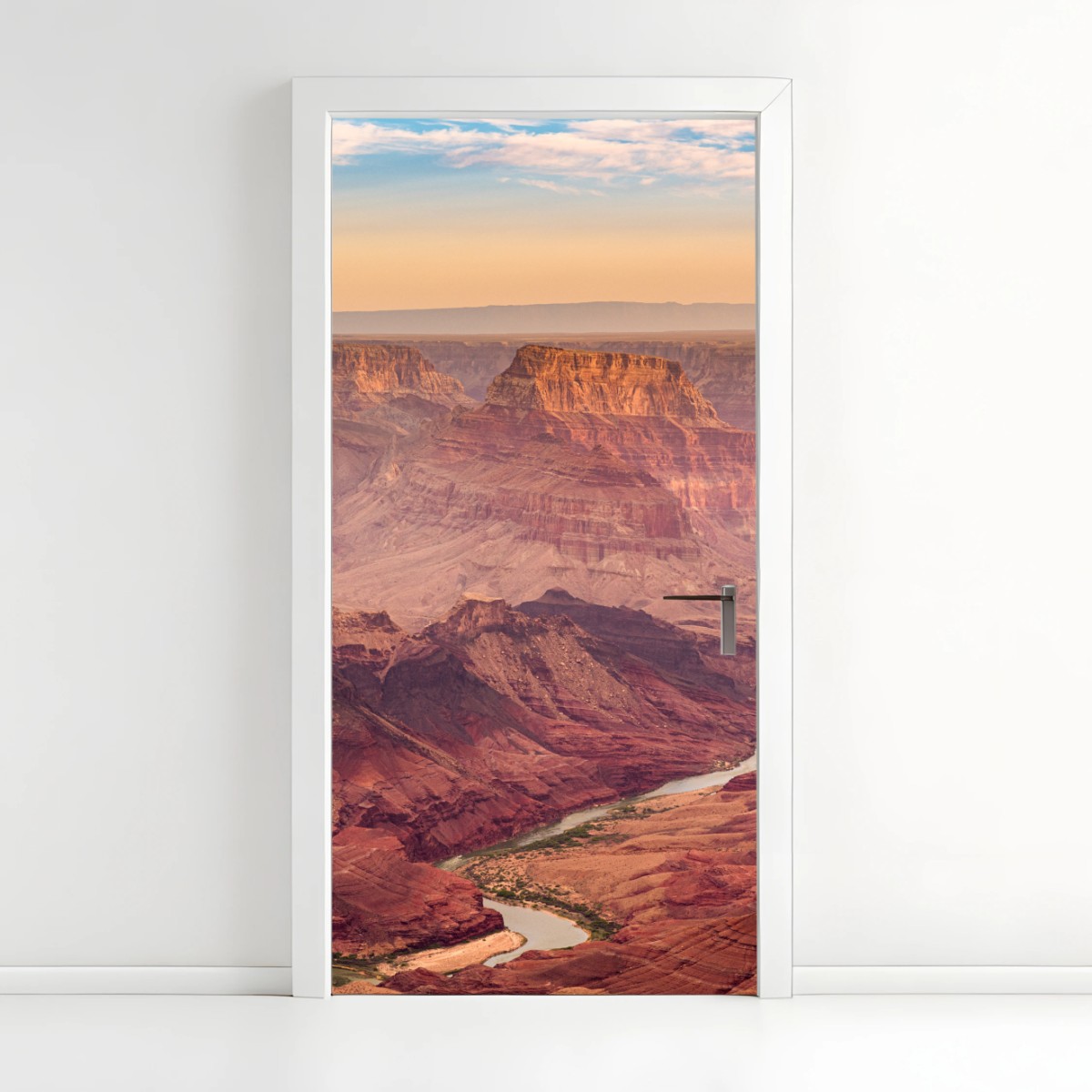 Adesivo per porta panorama del Grand Canyon al tramonto • Wallissimo®