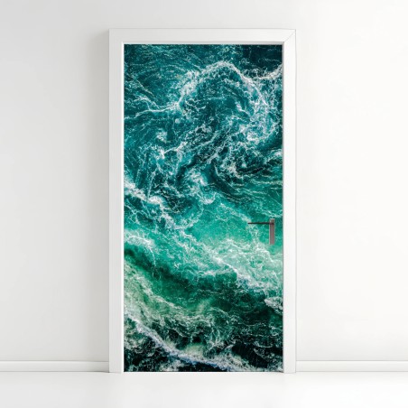 Adesivo per porta vortici marini di Saltstraumen • Wallissimo®