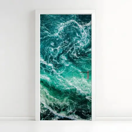 Adesivo per porta vortici marini di Saltstraumen • Wallissimo®