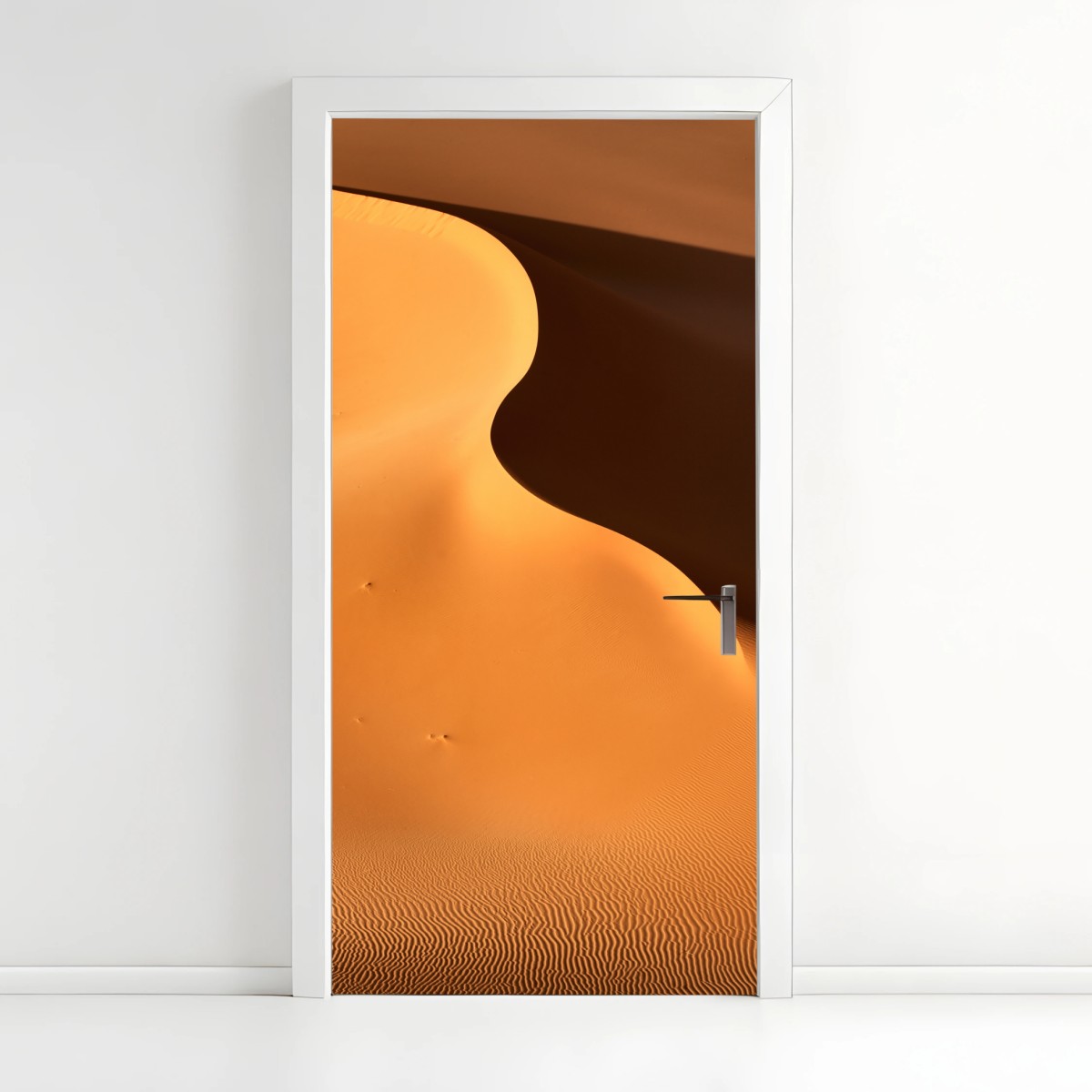Adesivo per porta curve di dune dorate • Wallissimo®
