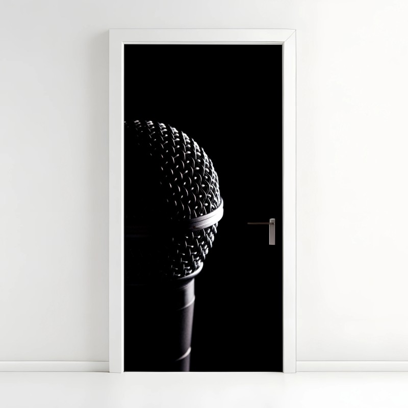 Adesivo per porta microfono in controluce
