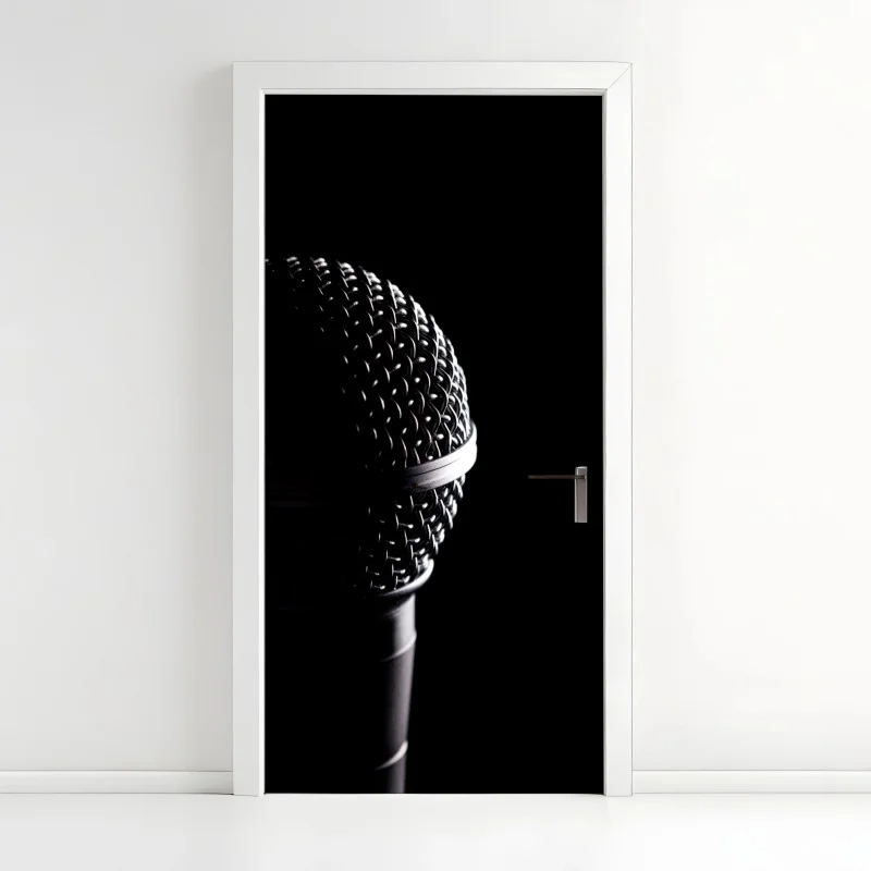 Adesivo per porta microfono in controluce