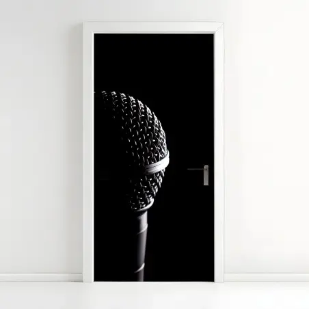 Adesivo per porta microfono in controluce • Wallissimo®