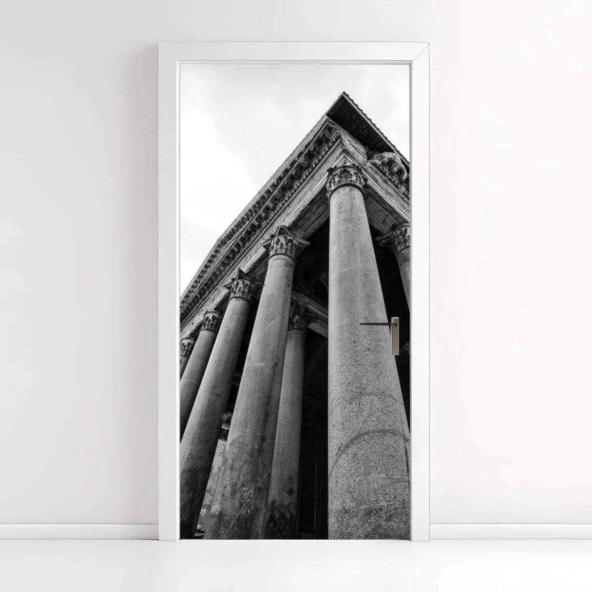 Adesivo per porta prospettiva maestosa del Pantheon • Wallissimo® Adesivo per porta prospettiva maestosa del Pantheon • Wallissimo®