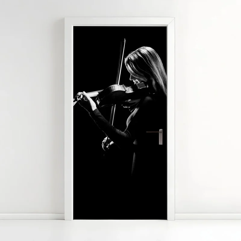 Adesivo per porta violino in controluce